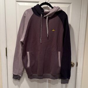 OTK ONE TRUE KING Men’s Colorblock Hoodie in Charcoal Gray